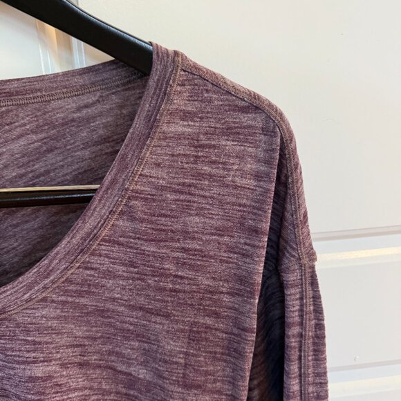 Lululemon Meant To Move Long Sleeve - Heathered Foxglove - Size 6 - Picture 7 of 7